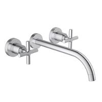 Misturador Para Lavatório De Parede Duna Clássica Cromado Deca - 2