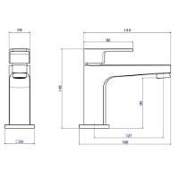 Torneira Para Lavatório De Mesa Level Bica Baixa Cromado Deca - 5