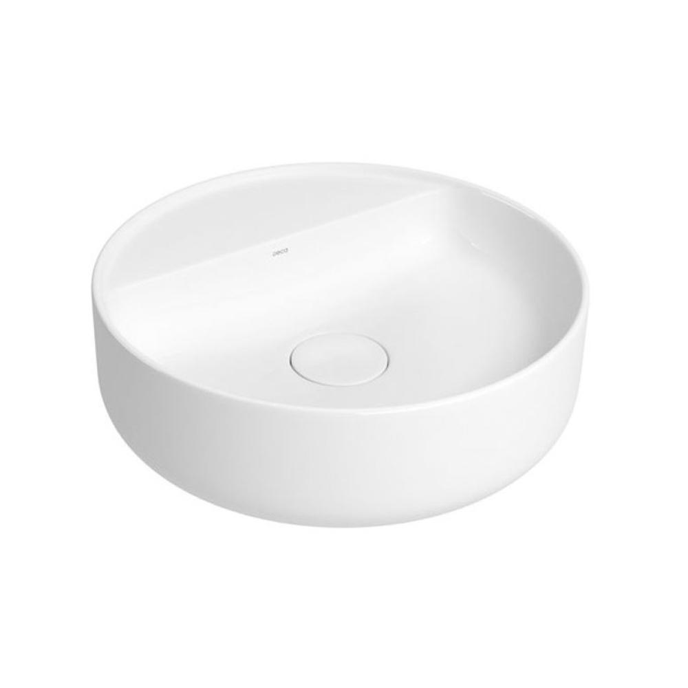 Cuba De Apoio Redonda Com Mesa Slim Branco Deca 40 cm - 1