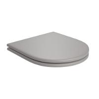 Assento Sanitário De Poliéster Carrara Link Monocromático Soft Antracite Deca - 1