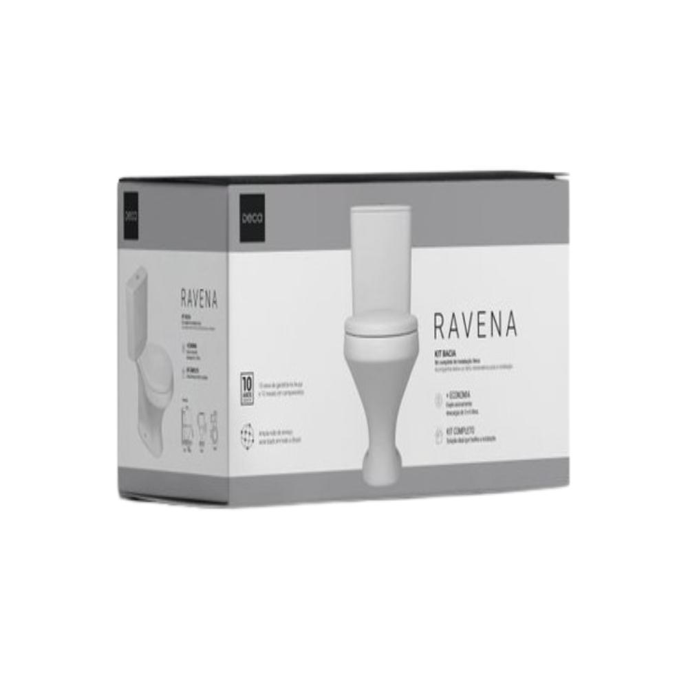 Kit Vaso Sanitário Com Caixa Acoplada Assento Sanitário Assento Sanitário E Componentes De Instalação Ravena Branco Deca - 5