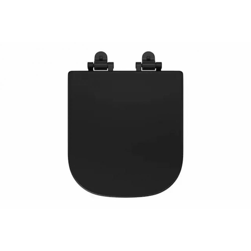 Assento Sanitário Em Poliéster Monocromático Axis Ébano Fosco Deca - 3