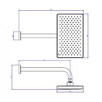 Chuveiro Retangular Para Parede Cromado Deca - 3