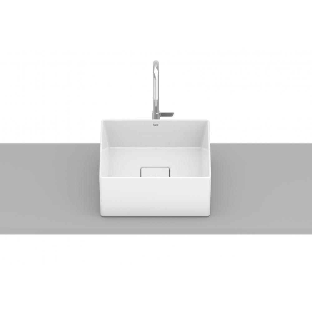 Cuba de Apoio Quadrada Sem Mesa Terra T3 Branco Roca 30x30cm - 2