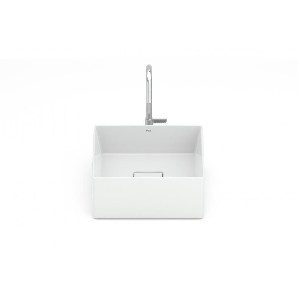 Cuba de Apoio Quadrada Sem Mesa Terra T3 Branco Roca 30x30cm - 4