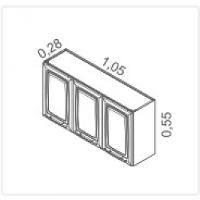 Armário Aéreo De Aço Luce 2018 Ip3-105 Branco Itatiaia - 2