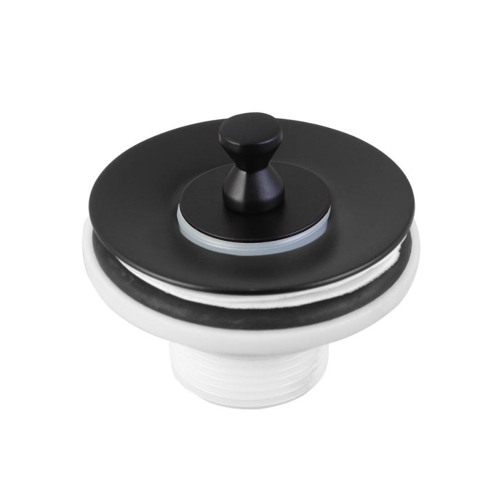 Valvula Para Lavatório Universal com Tampa de Metal 1608 7/8 Preto Matte Meber - 1