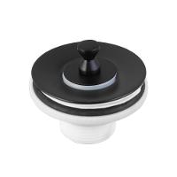 Valvula Para Lavatório Universal com Tampa de Metal 1608 7/8 Preto Matte Meber - 1