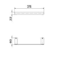 Porta Toalha De Rosto Flat Cobre Escovado Docol - 2