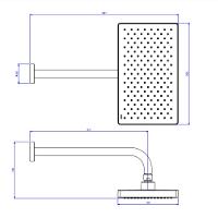 Chuveiro Quadrado De Parede Flex Max Summer Gold Deca - 3