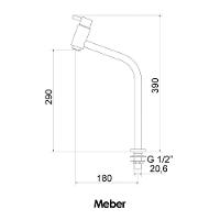 Torneira Para Banheiro Balcão 1203 Angra Meber - 2