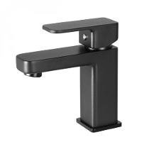 Misturador Monocomando de Mesa para Lavatório Bica Baixa Axiom Slim 2875 52 Preto Matte Meber - 1