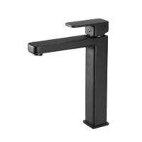 Misturador Monocomando de Mesa para Lavatório Bica Alta Axiom Slim 2879 52 Preto Matte Meber - 1