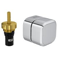 Acabamento Para Registro Pres 1/2 e 3/4 Quadrado You Cromado Deca - 1