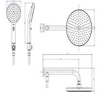 Chuveiro De Parede Redondo Com Desviador Deca 22cm - 3