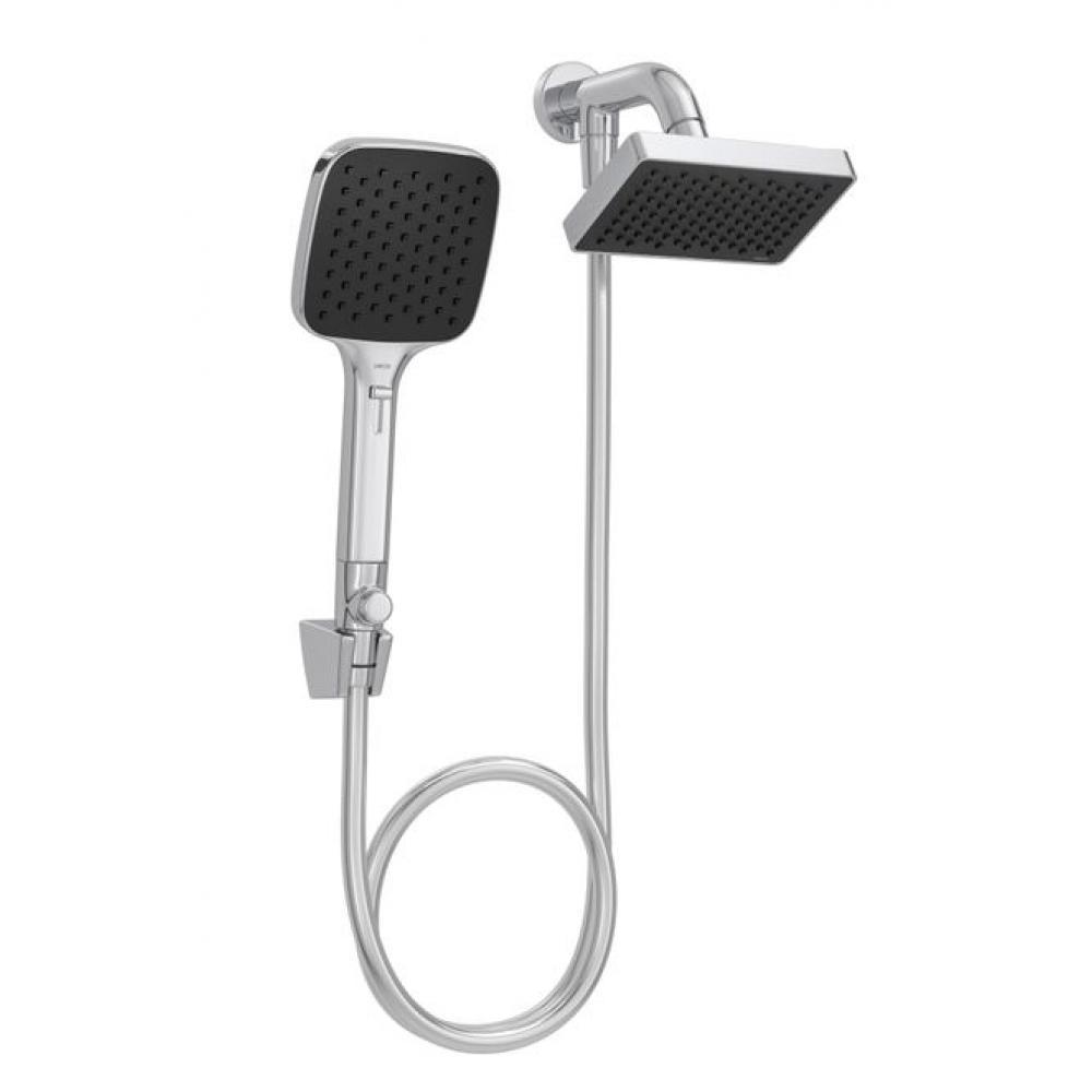 Chuveiro Retangular De Parede Com Desviador Cromado Deca 9x15cm - 1