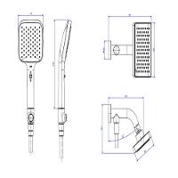 Chuveiro Retangular De Parede Com Desviador Cromado Deca 9x15cm - 3