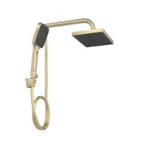 Chuveiro Quadrado De Parede Com Desviador Multijatos Flex Max Summer Gold Deca - 2