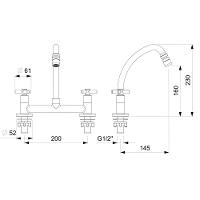 Misturador De Mesa Para Cozinha One Cromado Celite - 2
