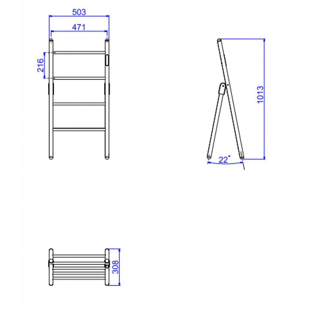 Toalheiro Térmico De Piso 220V Cromado Deca - 2