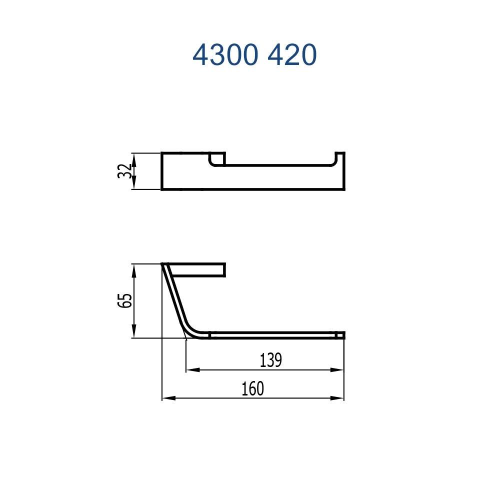 Papeleira Sem Cobertura Essence 420 Champagne Fani - 2