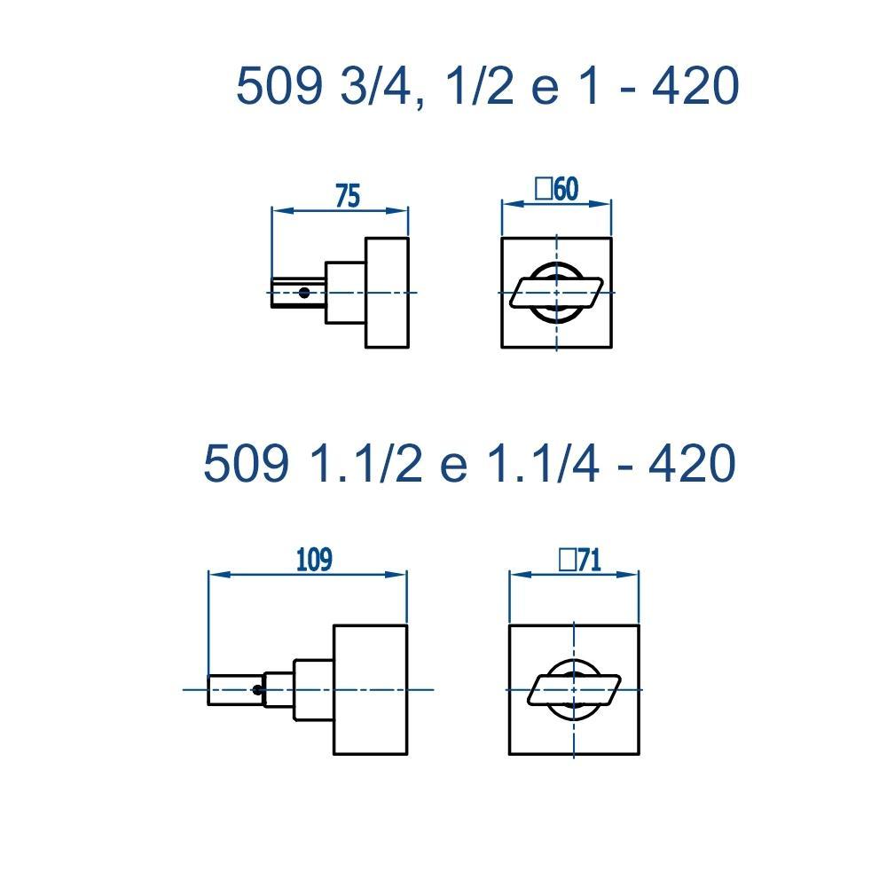 Acabamento De Registro Para Base Deca E Similares 3/4 D'oro Vecchio - 2