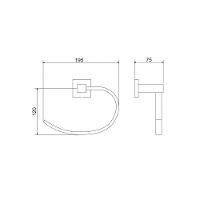 Toalheiro 2070 C 34 Preto Matte Meber - 2