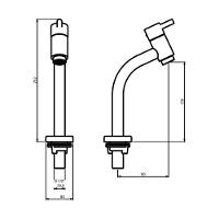 Torneira De Mesa 1202 77 Cobre Matte Meber - 2