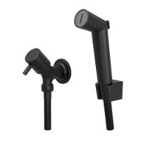 Ducha Higiênica Flexivel Com Gatilho ABS 1/2 Eva 90 1739  Preto Fosco Fani - 1