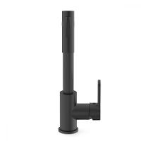 Monocomando De Mesa Para Cozinha De Bica Extraível Com 2 Funções Kitchen Preto Matte Celite