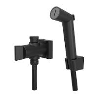 Ducha Higiênica Para Caixa Acoplada Com Derivação Prima 210 1745 Preto Fosco Fani - 1