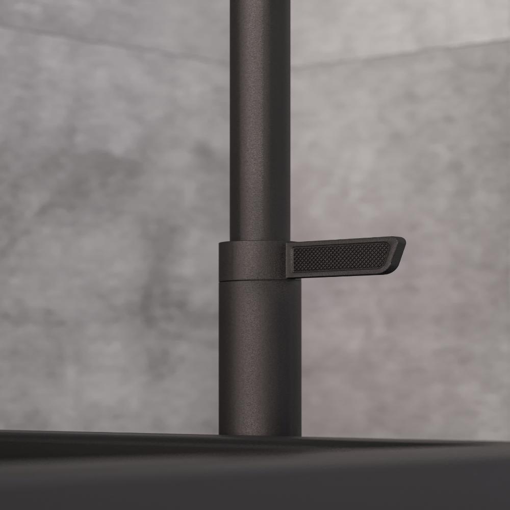 Torneira De Mesa Para Lavatório  Bica Alta Logic Preto Mate Roca - 6