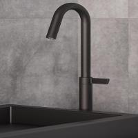 Torneira De Mesa Para Lavatório  Bica Alta Logic Preto Mate Roca - 5