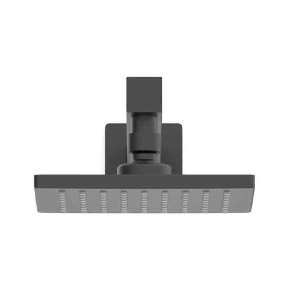 Chuveiro Com Braço De Parede Flow Preto Matte Celite 15x15cm - 3