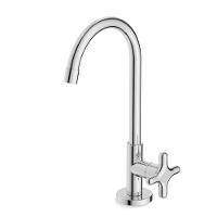 Torneira De Mesa Para Lavatório Bica Alta Cross Cromado Celite  - 1