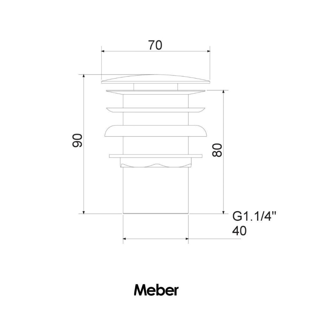 Válvula De Fechamento De Pressão 1610 1.1/4 Meber - 2