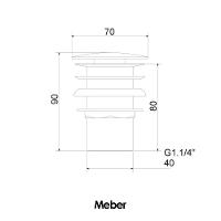 Válvula De Fechamento De Pressão 1610 1.1/4 Meber - 2