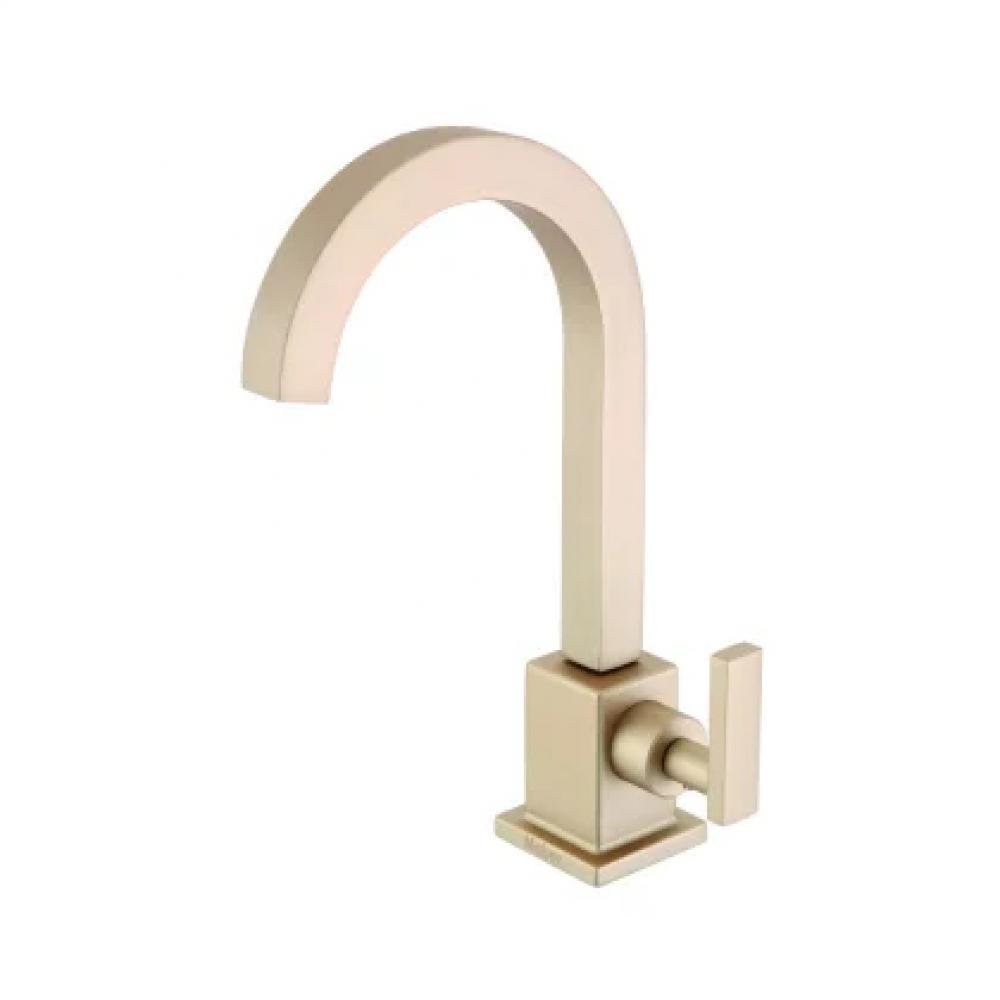 Torneira Para Lavatório De Mesa 1190 35 1/4v Dourado Matte Meber - 1