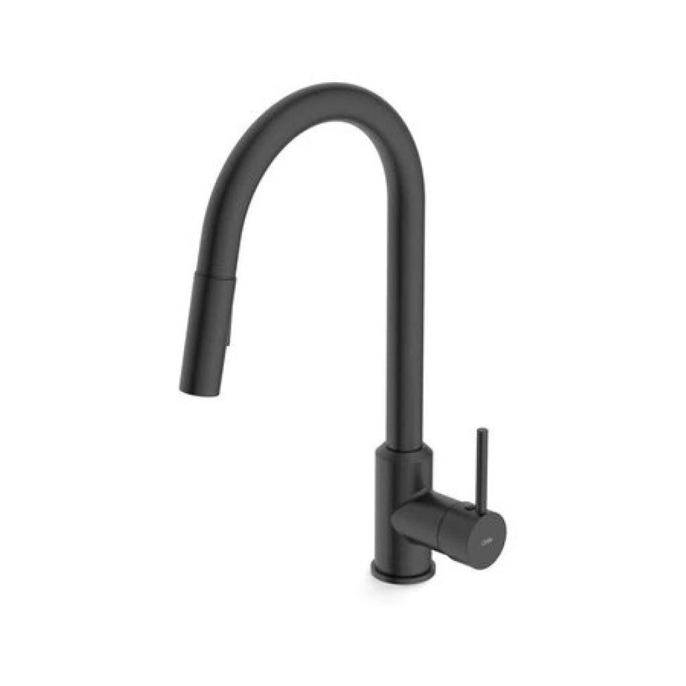 Monocomando Para Cozinha De Mesa Bica Extraível 2 Funções Prática Preto Matte Celite - 1