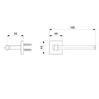 Papeleira Up Cromado Celite  - 2