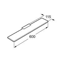 Prateleira Verso Cromado Roca 40cm - 2