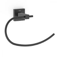 Toalheiro Anel Elite Preto Matte Celite - 1