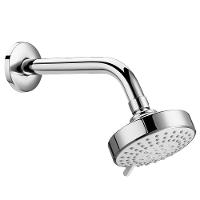 Chuveiro Redondo Com Braço De Parede 3 Funções Stella Cromado Roca 10cm - 1