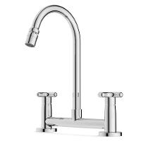 Misturador Para Cozinha De Mesa Bica Media Cross Cromado Celite - 1