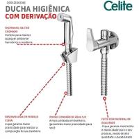 Ducha Higiênica Com Derivação Cross Cromado Celite - 3