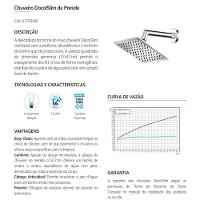 Chuveiro De Parede Docolslim Cromado Docol - 6