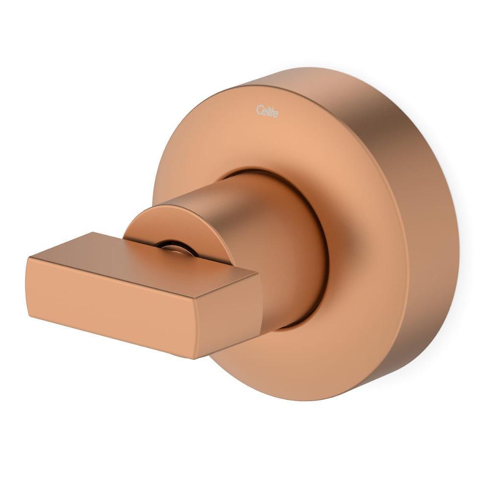 Acabamento De Registro Para Base Deca 1/2 3/4 1 Flow  Rose Gold Matte Celite - 1