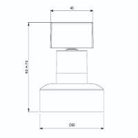 Acabamento De Registro Para Base Deca 1/2 3/4 1 Flow  Rose Gold Matte Celite - 4
