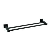 Toalheiro Linear Duplo C 34 Preto Matte Meber - 1
