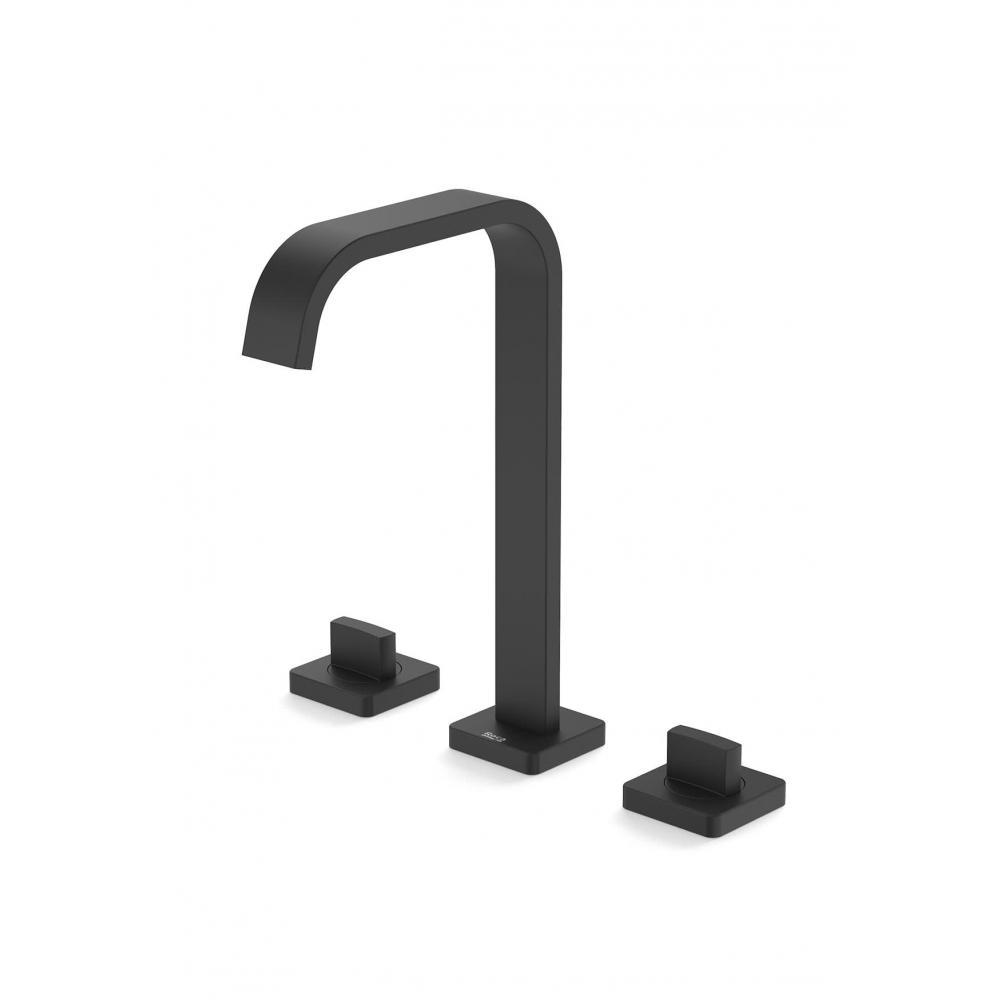 Misturador Para Lavatório De Mesa Bica Alta Com Válvula Virtus Matte Black Roca - 1